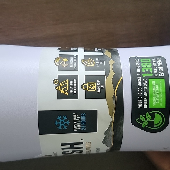 Manna Push Stainless Steel Water Bottle Hold Cold Up To 16 Oz - Picture 4 of 5